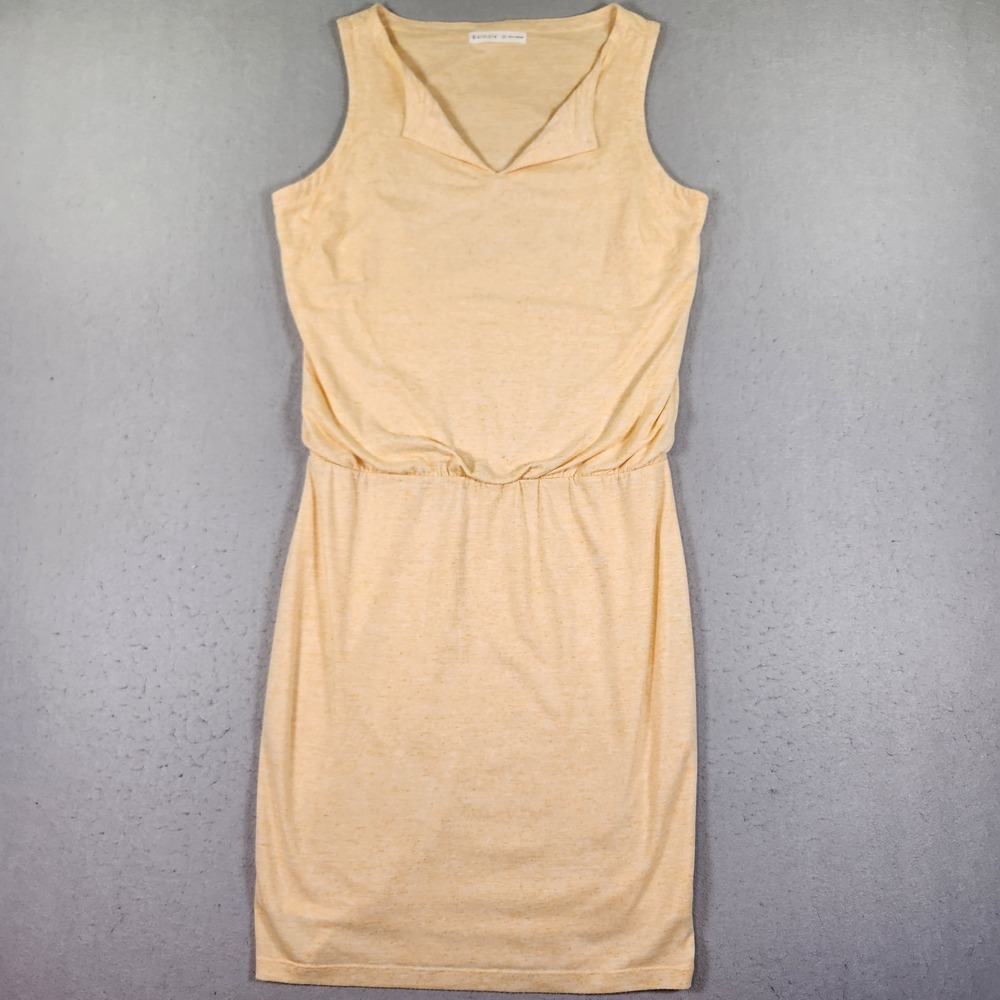 Athleta Vida Dress Orange Tiger Lily Women's Linen Waist Beachy Travel Sporty XS
